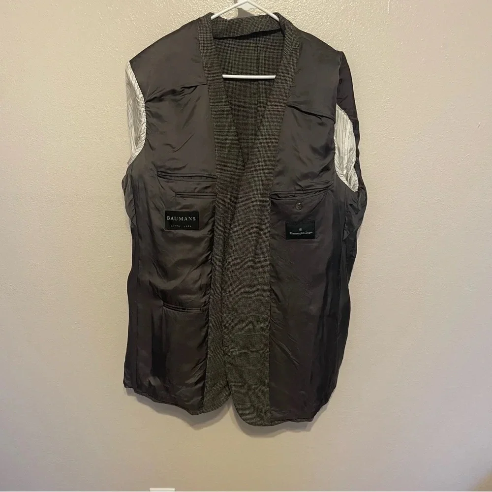 Ermenegildo Zegna Gray 3 Button Jacket READ DESCRIPTION